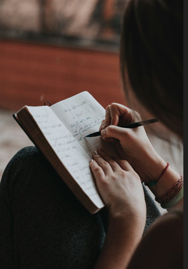 A woman moving forward with intention